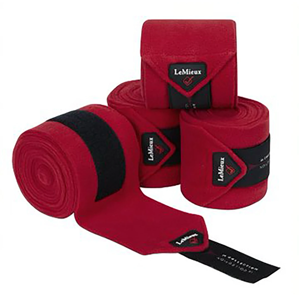 Bandages LeMieux Luxury Middenrood 1 Bandages LeMieux Luxury Middenrood