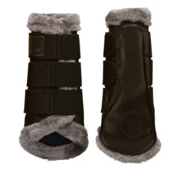 Beenbeschermers Eskadron Essence Glitter Mesh Faux Fur Donkergroen