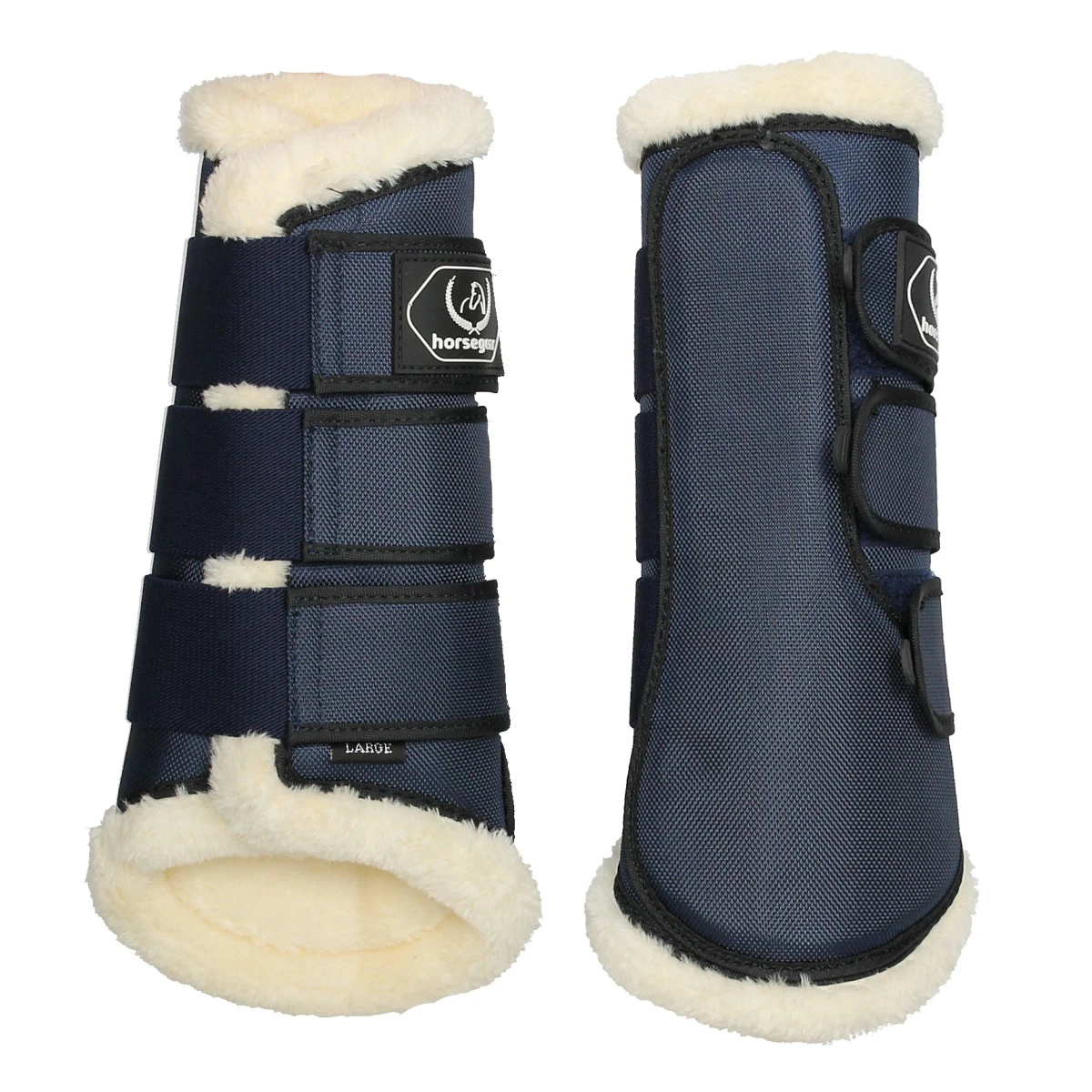 Beenbeschermers Horsegear Liam Donkerblauw 1 Beenbeschermers Horsegear Liam Donkerblauw