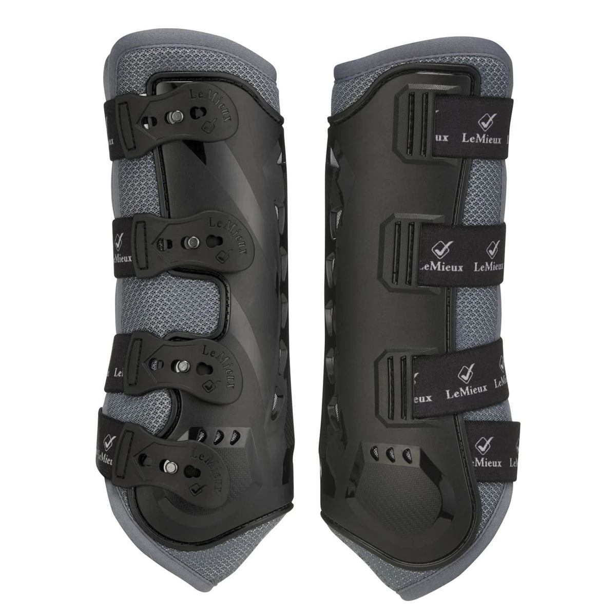 Beenbeschermers LeMieux Ultramesh Snug Boots Front Grijs 1 Beenbeschermers LeMieux Ultramesh Snug Boots Front Grijs