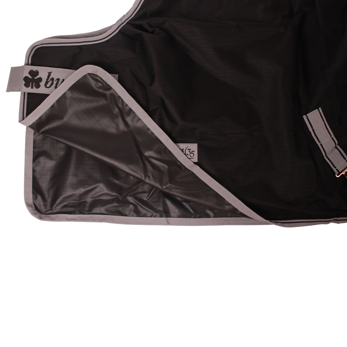 Deken Bucas Anniversary Turnout Stay-Dry 150gr Zwart-zilver 3 Deken Bucas Anniversary Turnout Stay-Dry 150gr Zwart-zilver - Afbeelding 3