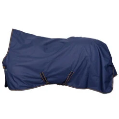 Deken Bucas Irish Turnout Light High Neck 50gr Donkerblauw-goud