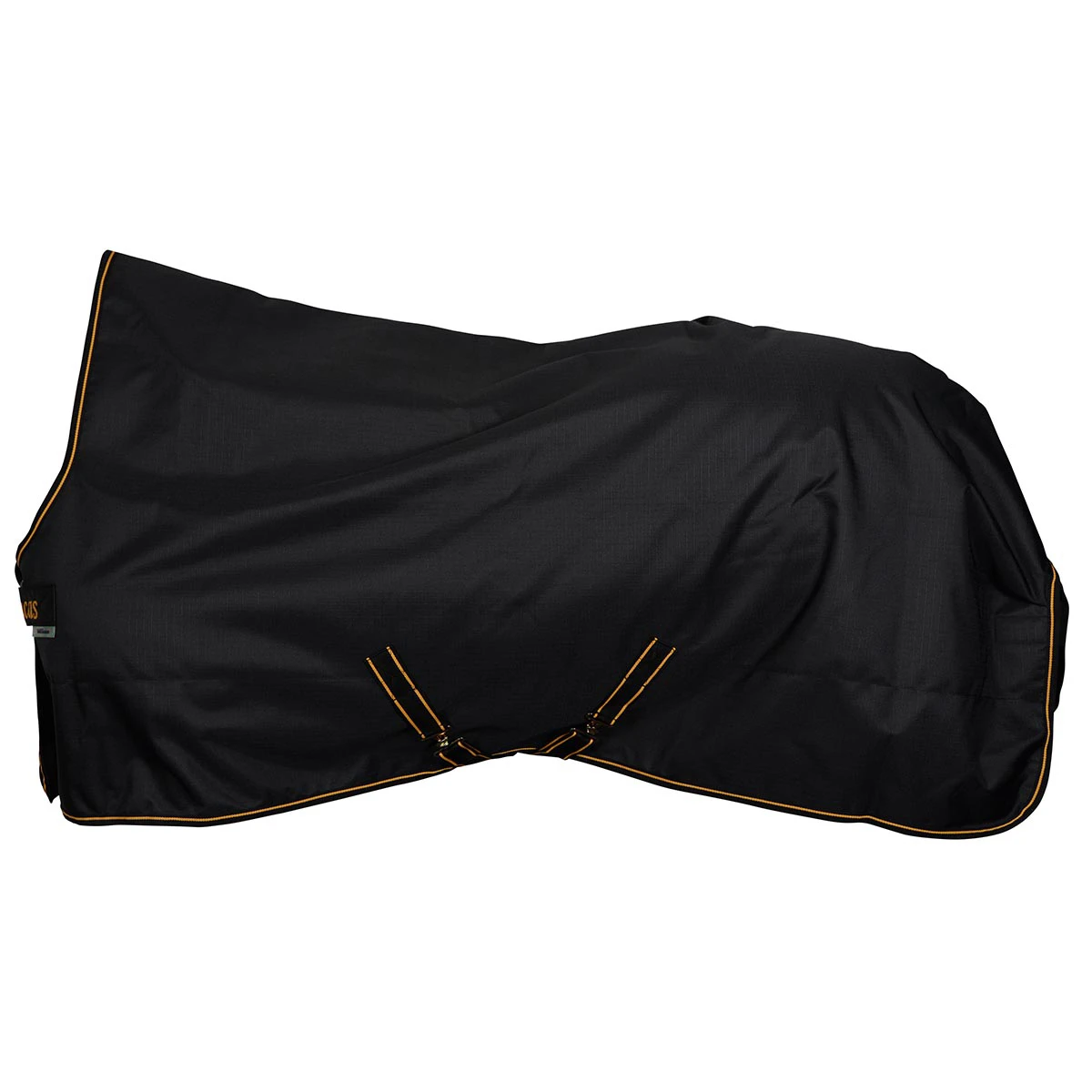 Deken Bucas Irish Turnout Light High Neck 50gr Zwart-goud 1 Deken Bucas Irish Turnout Light High Neck 50gr Zwart-goud