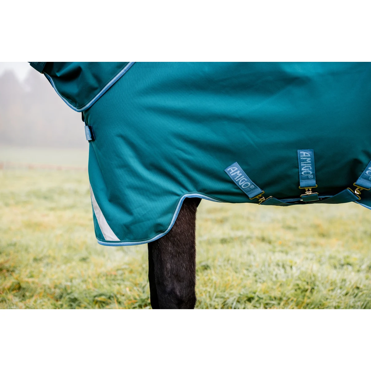 Deken Horseware Amigo Bravo 1200D Plus 100gr Disc Groen 6 Deken Horseware Amigo Bravo 1200D Plus 100gr Disc Groen - Afbeelding 6