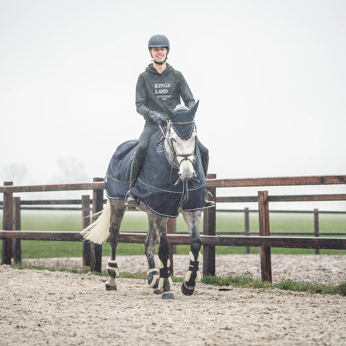 Deken SKØL Cooler Ebba Donkerblauw 5 Deken SKØL Cooler Ebba Donkerblauw - Afbeelding 5