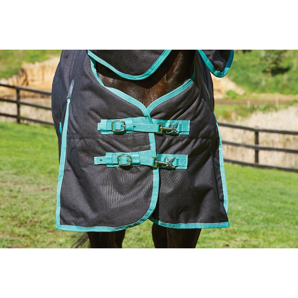 Deken WeatherBeeta Green-Tec 900D 360gr Zwart-groen 2 Deken WeatherBeeta Green-Tec 900D 360gr Zwart-groen - Afbeelding 2