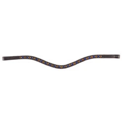 Frontriem Horka Colori Brown Bruin-lichtbruin