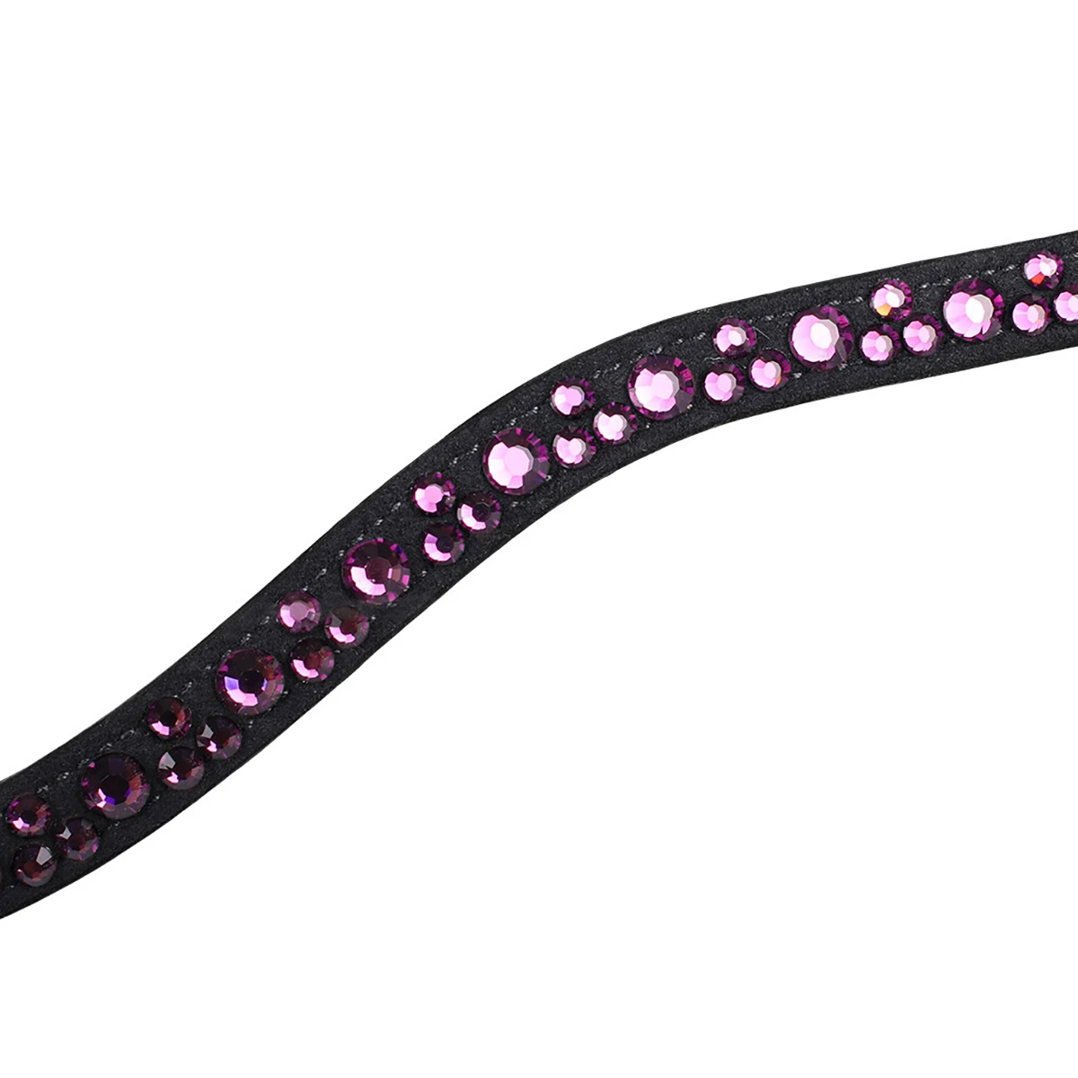 Frontriem QHP Eldorado Zwart-paars 2 Frontriem QHP Eldorado Zwart-paars - Afbeelding 2