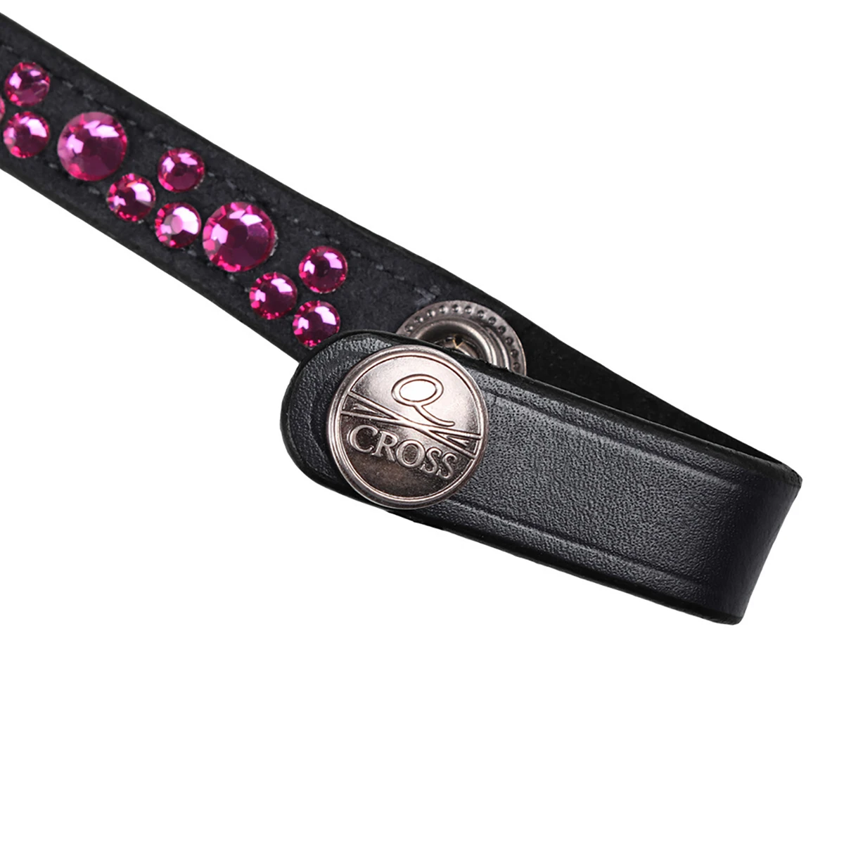 Frontriem QHP Eldorado Zwart-roze 3 Frontriem QHP Eldorado Zwart-roze - Afbeelding 3