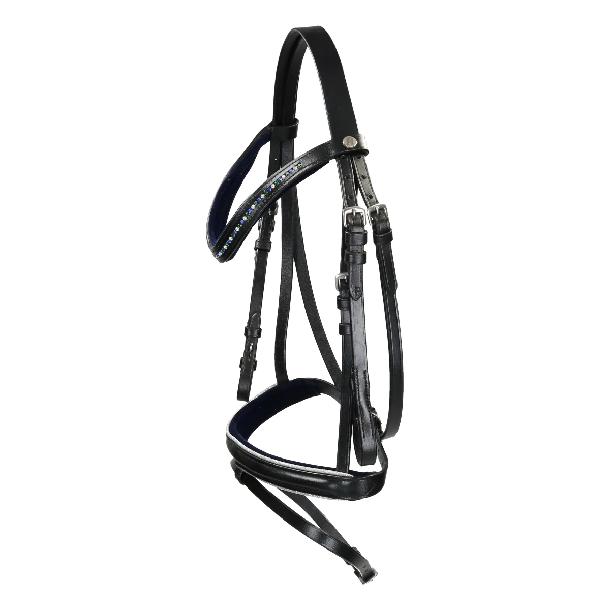 Hoofdstel Harry's Horse STOUT! Teal Zwart 1 Hoofdstel Harry's Horse STOUT! Teal Zwart