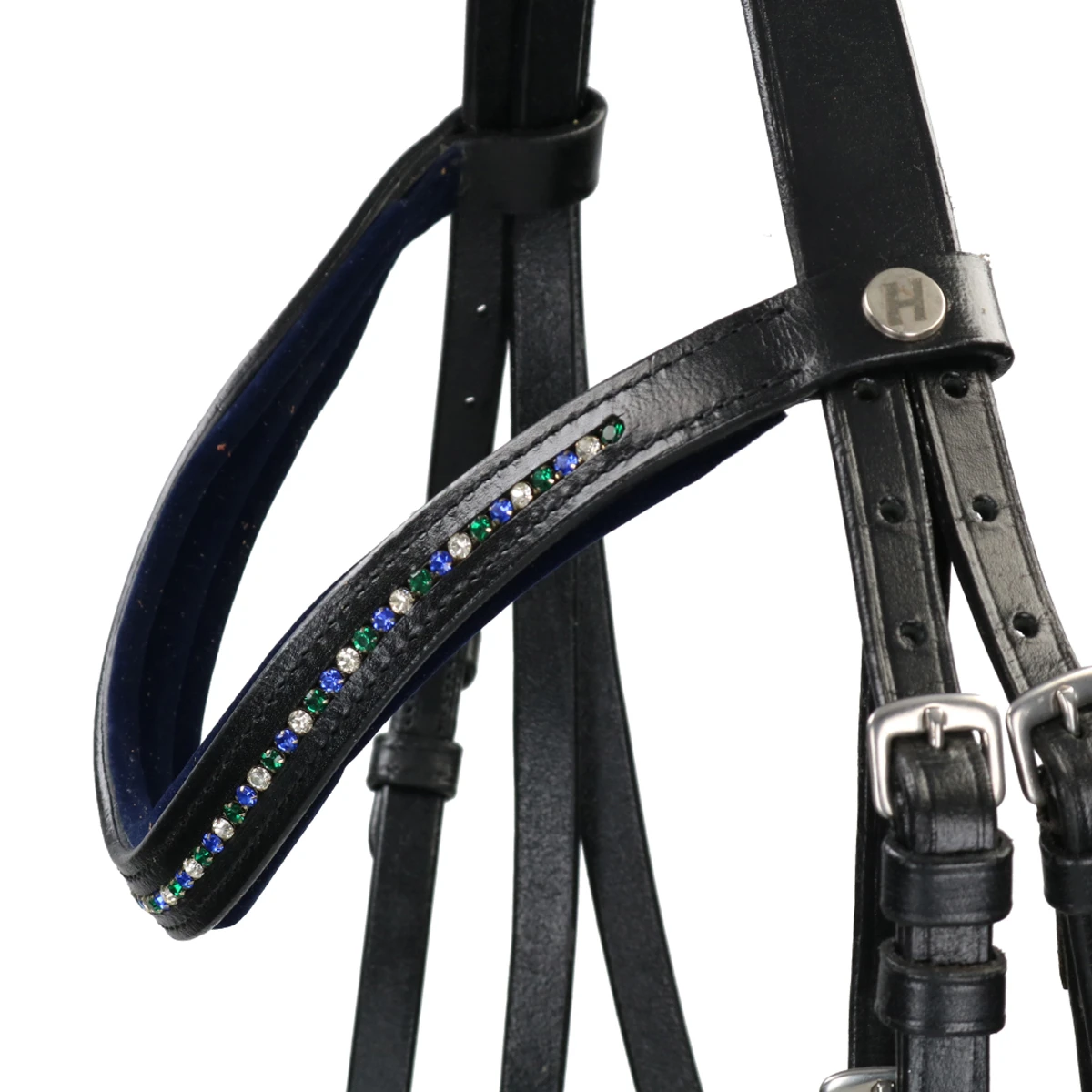 Hoofdstel Harry's Horse STOUT! Teal Zwart 2 Hoofdstel Harry's Horse STOUT! Teal Zwart - Afbeelding 2