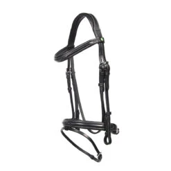 Hoofdstel LJ Leathers New Pro RVS Gespen Zwart