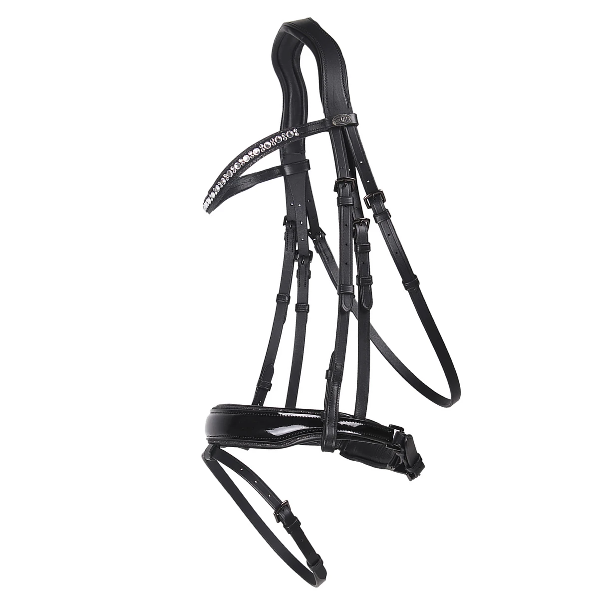 Hoofdstel QHP Orlando Zwart 1 Hoofdstel QHP Orlando Zwart