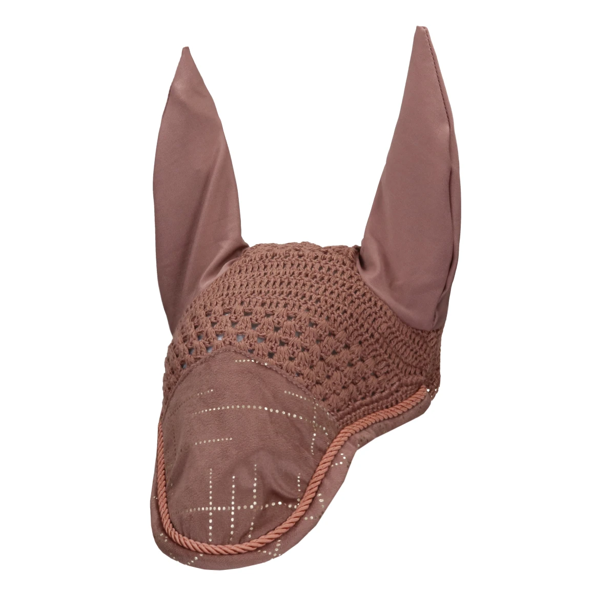 Oornetje Horsegear HGVelvet Dot Roze 1 Oornetje Horsegear HGVelvet Dot Roze