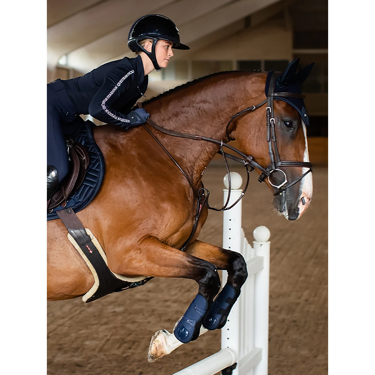 Peesbeschermers Equestrian Stockholm Modern Tech Navy Donkerblauw 6 Peesbeschermers Equestrian Stockholm Modern Tech Navy Donkerblauw - Afbeelding 6