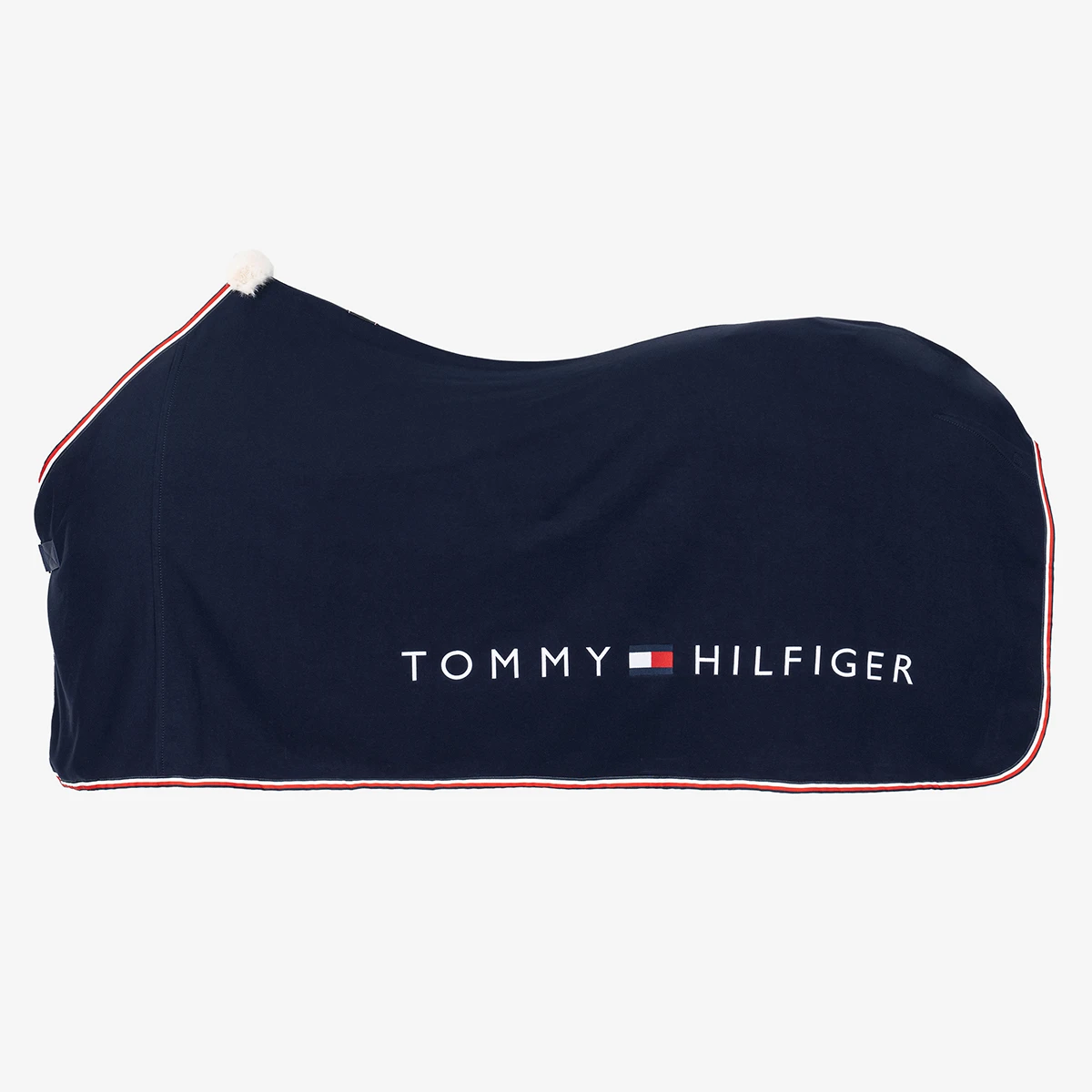 Showdeken Tommy Hilfiger Light & Dry Donkerblauw 1 Showdeken Tommy Hilfiger Light & Dry Donkerblauw