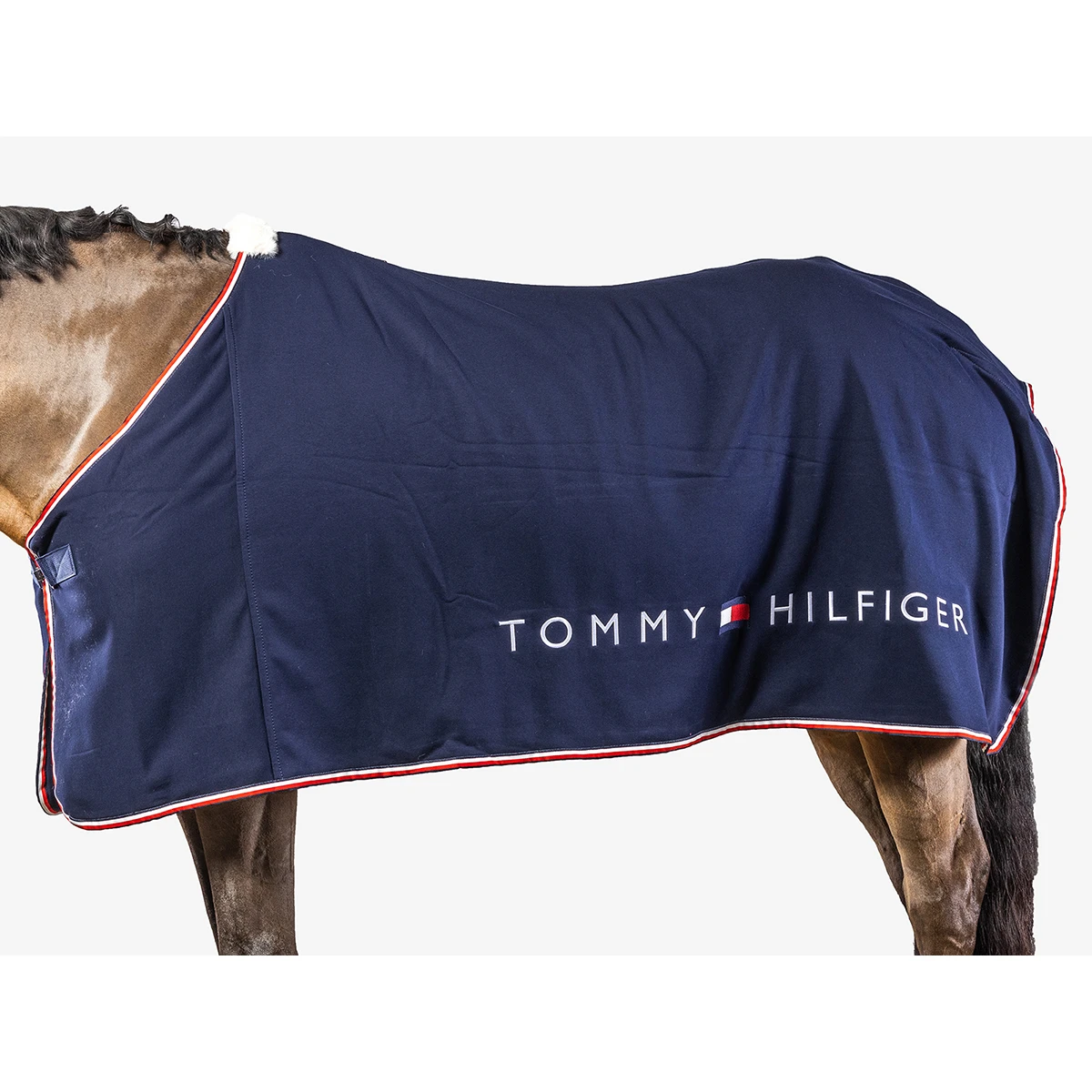 Showdeken Tommy Hilfiger Light & Dry Donkerblauw 3 Showdeken Tommy Hilfiger Light & Dry Donkerblauw - Afbeelding 3