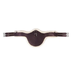 Singel Horka Met Buikflap Bont Bruin-zilver