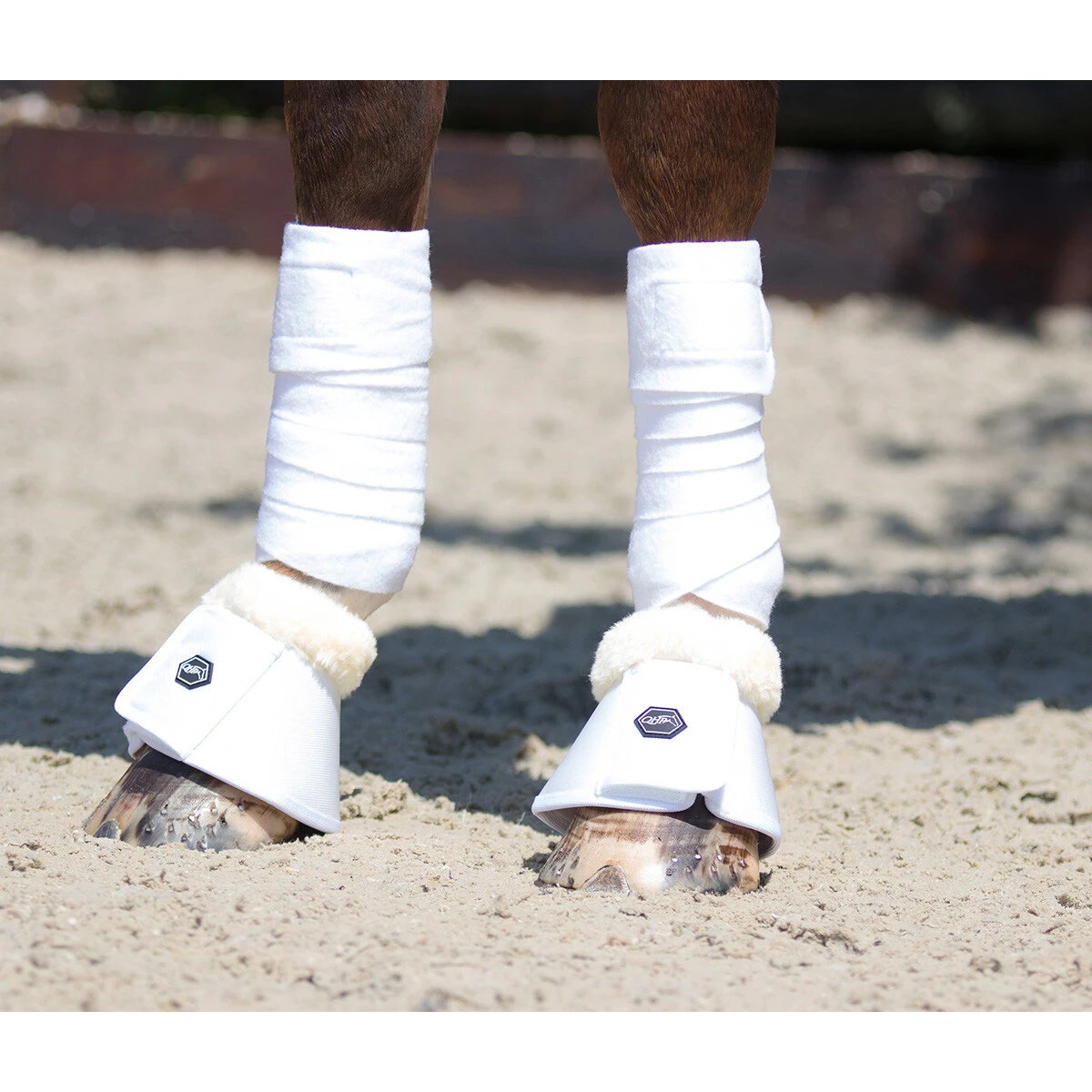 Springschoenen QHP Ontario Wit 2 Springschoenen QHP Ontario Wit - Afbeelding 2