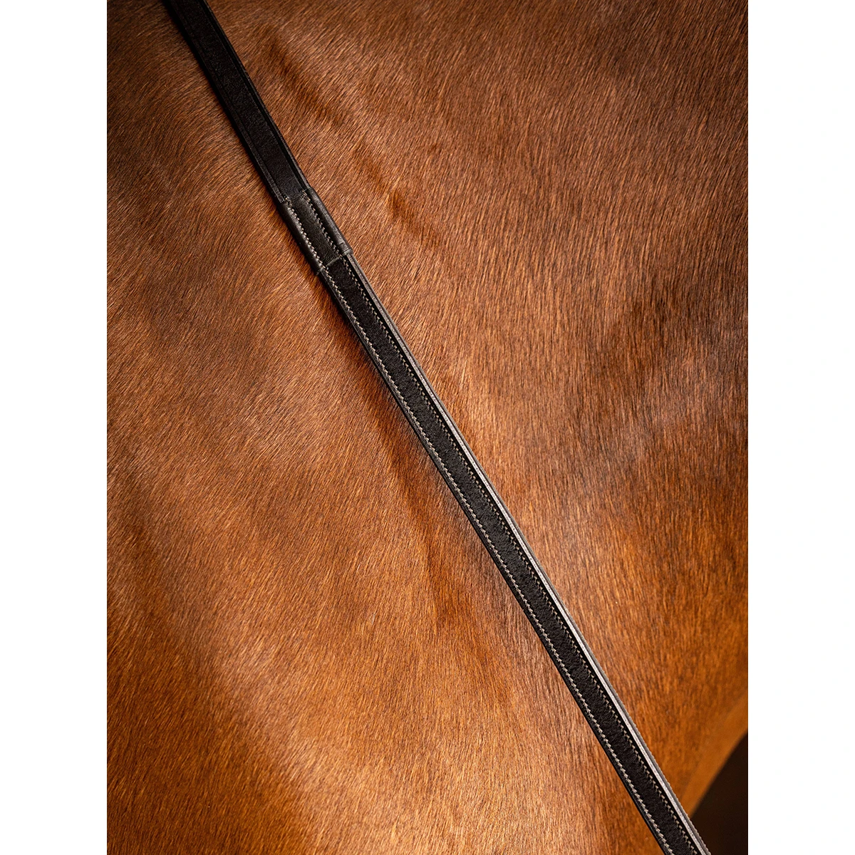 Teugels LeMieux Rubber Half Lined Bruin-zilver 2 Teugels LeMieux Rubber Half Lined Bruin-zilver - Afbeelding 2