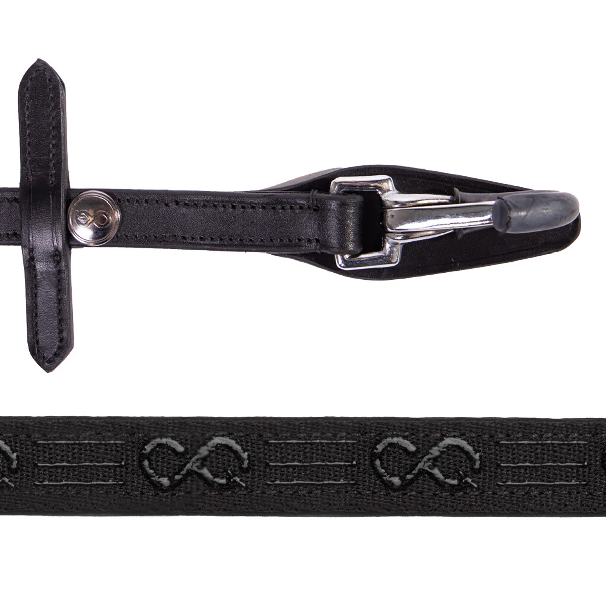 Teugels PresTeq FaySport Met Clips Zwart 1 Teugels PresTeq FaySport Met Clips Zwart