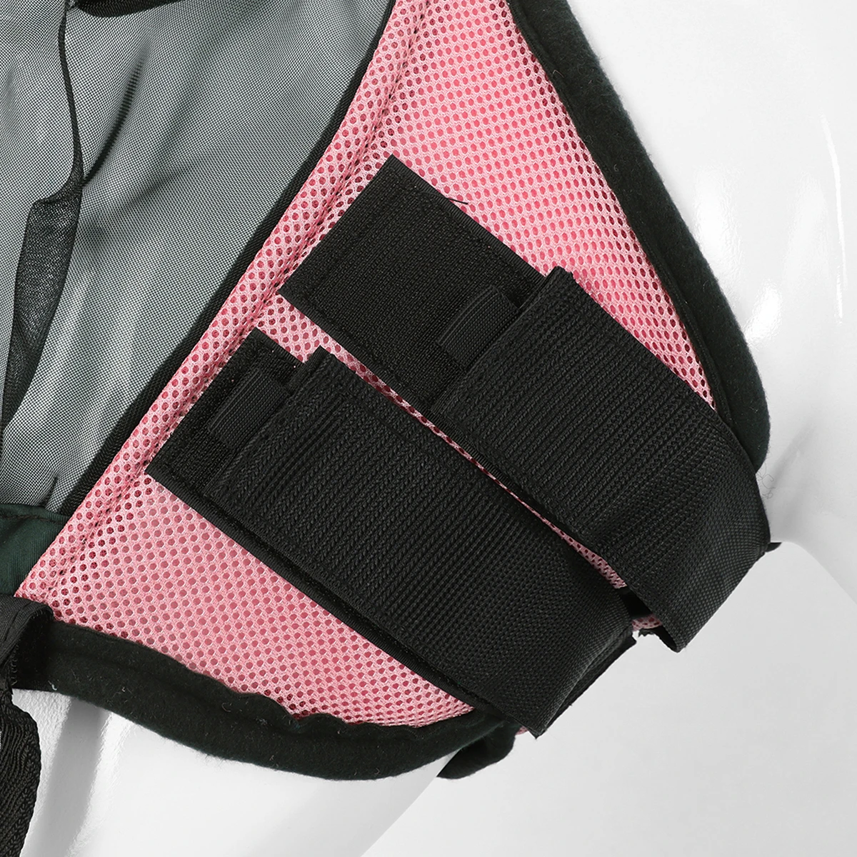 Vliegenmasker Horsegear Afneembare Neusflap Roze 2 Vliegenmasker Horsegear Afneembare Neusflap Roze - Afbeelding 2