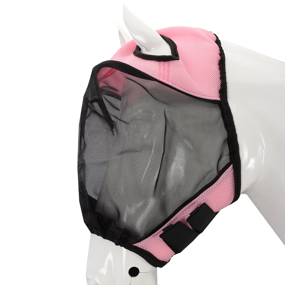 Vliegenmasker Horsegear Zonder Oren En Neus Roze 1 Vliegenmasker Horsegear Zonder Oren En Neus Roze