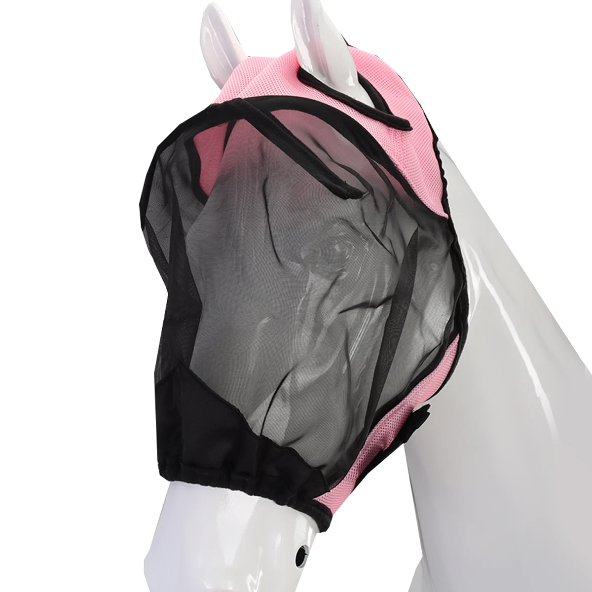 Vliegenmasker Horsegear Zonder Oren En Neus Roze 2 Vliegenmasker Horsegear Zonder Oren En Neus Roze - Afbeelding 2