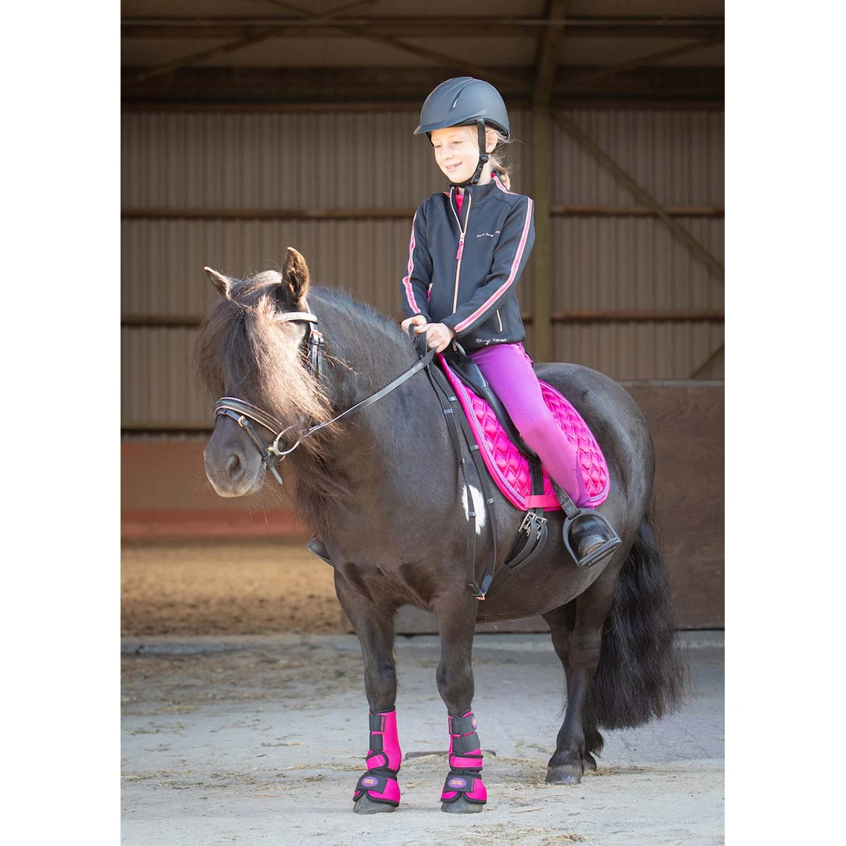 Zadeldek Harry's Horse Diva Fuchsia Donkerroze 6 Zadeldek Harry's Horse Diva Fuchsia Donkerroze - Afbeelding 6
