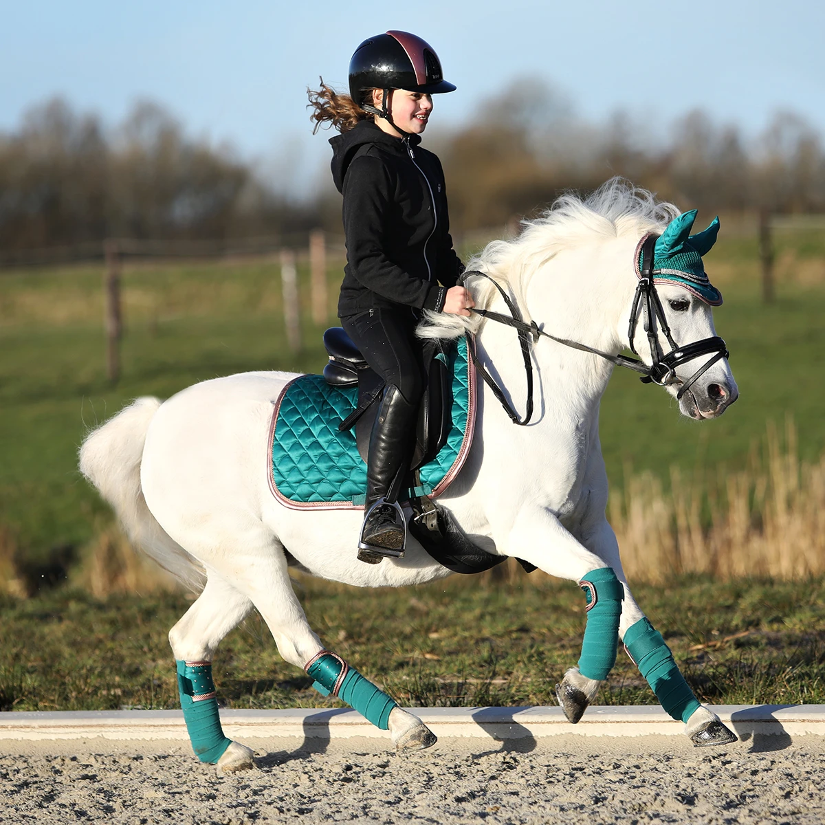 Zadeldek Horsegear Aurum Groen 7 Zadeldek Horsegear Aurum Groen - Afbeelding 7