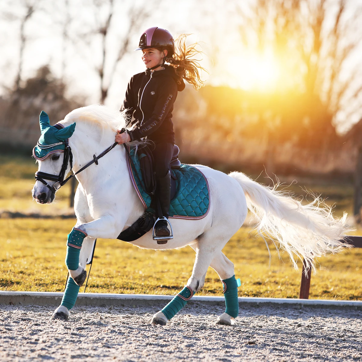 Zadeldek Horsegear Aurum Groen 8 Zadeldek Horsegear Aurum Groen - Afbeelding 8