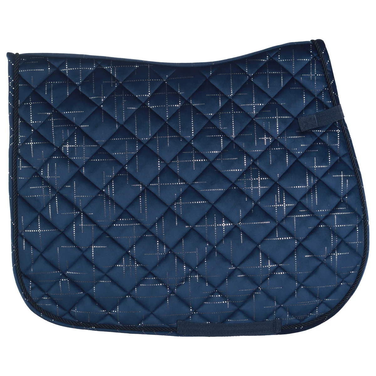 Zadeldek Horsegear HGVelvet Dot Donkerblauw 2 Zadeldek Horsegear HGVelvet Dot Donkerblauw - Afbeelding 2