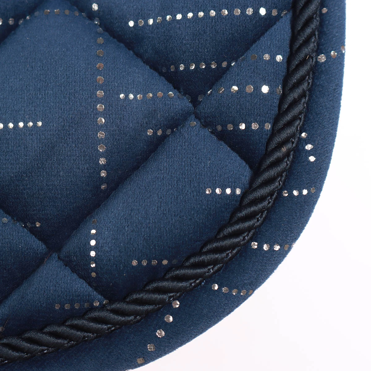 Zadeldek Horsegear HGVelvet Dot Donkerblauw 3 Zadeldek Horsegear HGVelvet Dot Donkerblauw - Afbeelding 3
