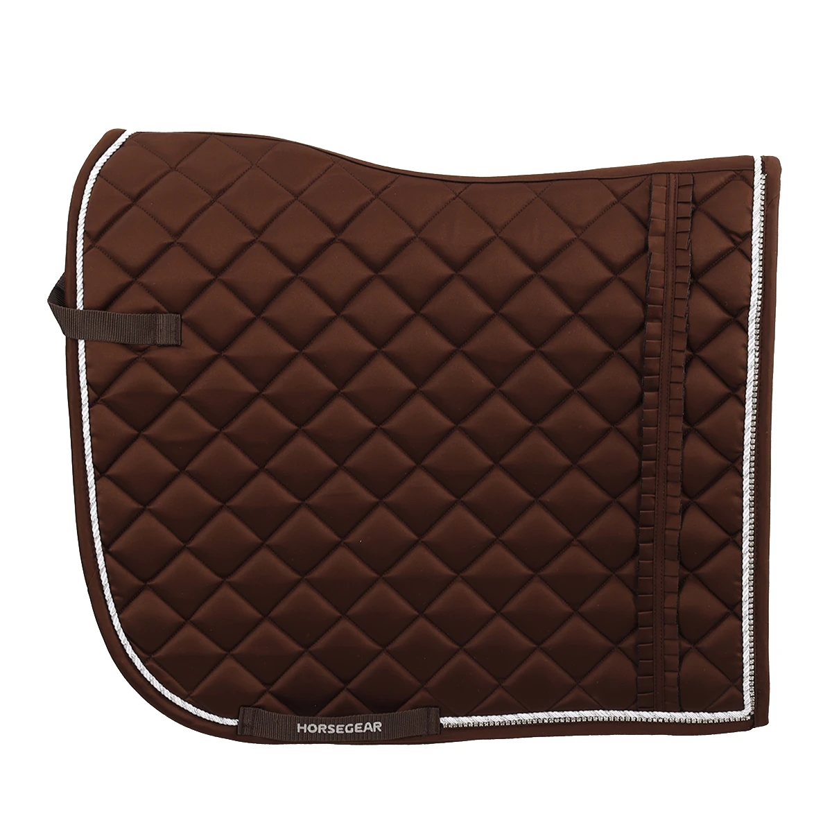 Zadeldek Horsegear Volant Donkerbruin 1 Zadeldek Horsegear Volant Donkerbruin