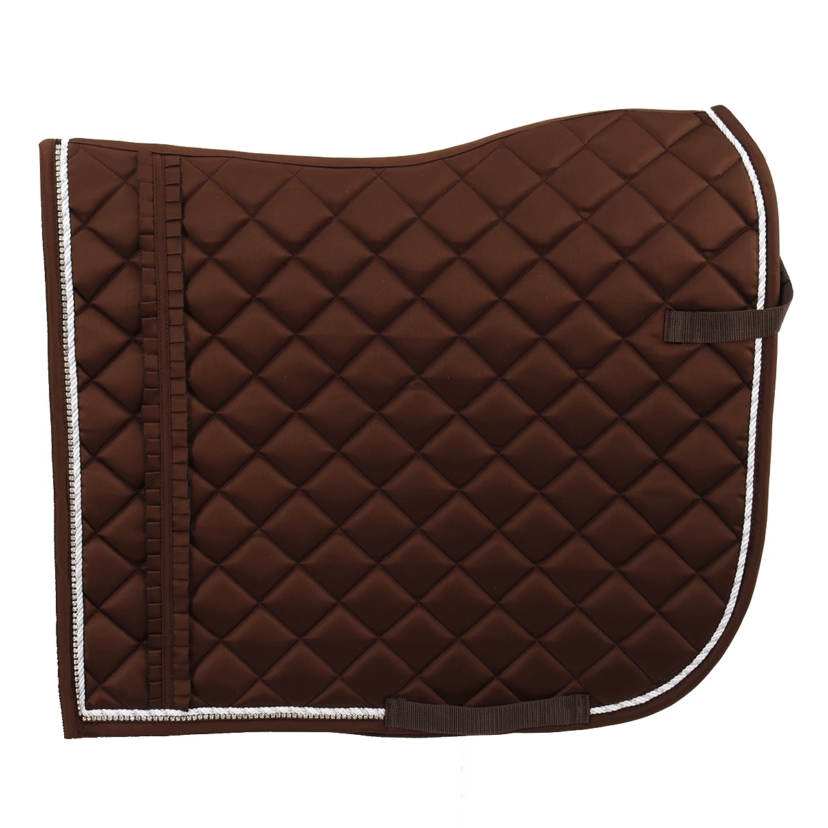 Zadeldek Horsegear Volant Donkerbruin 2 Zadeldek Horsegear Volant Donkerbruin - Afbeelding 2