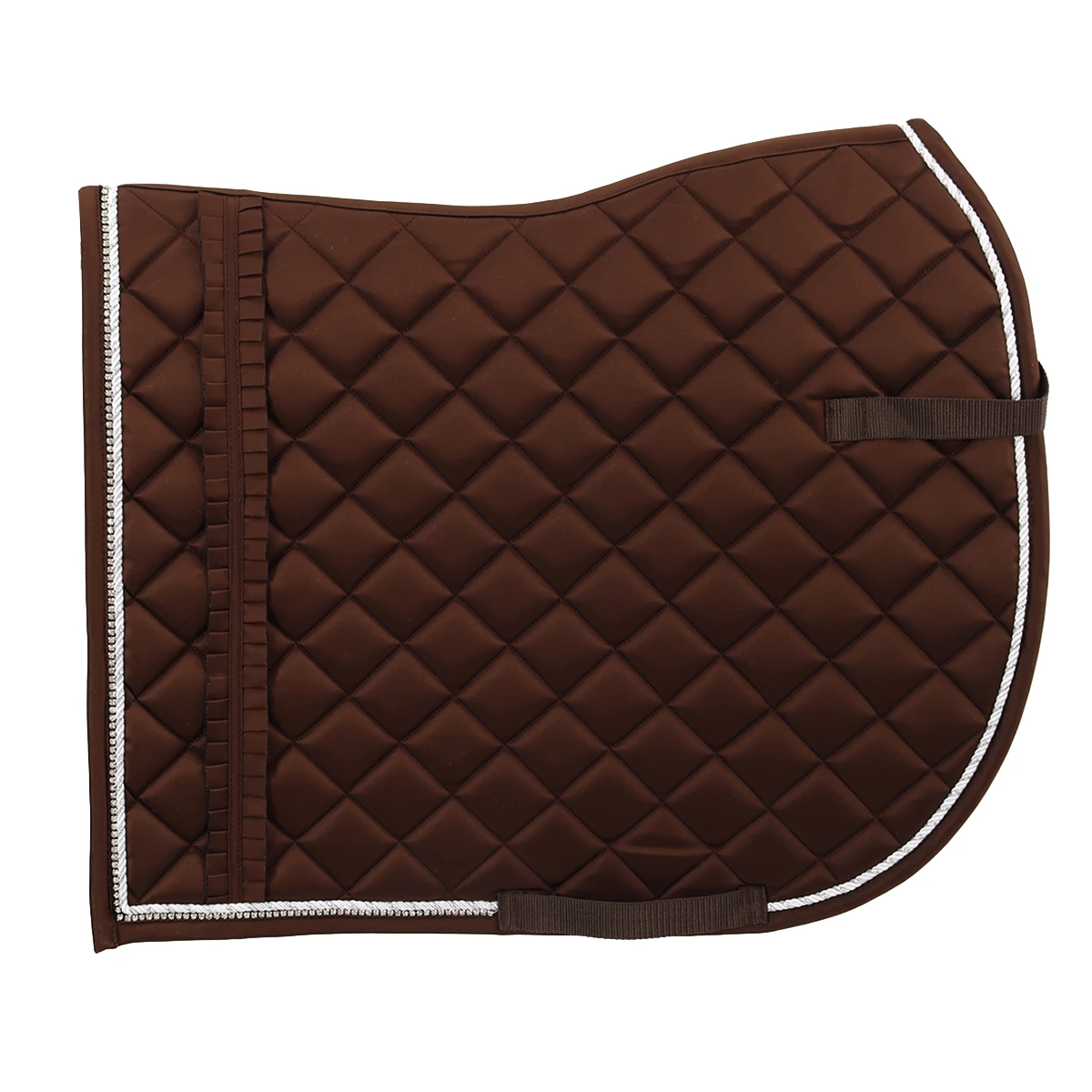 Zadeldek Horsegear Volant Donkerbruin 4 Zadeldek Horsegear Volant Donkerbruin - Afbeelding 4