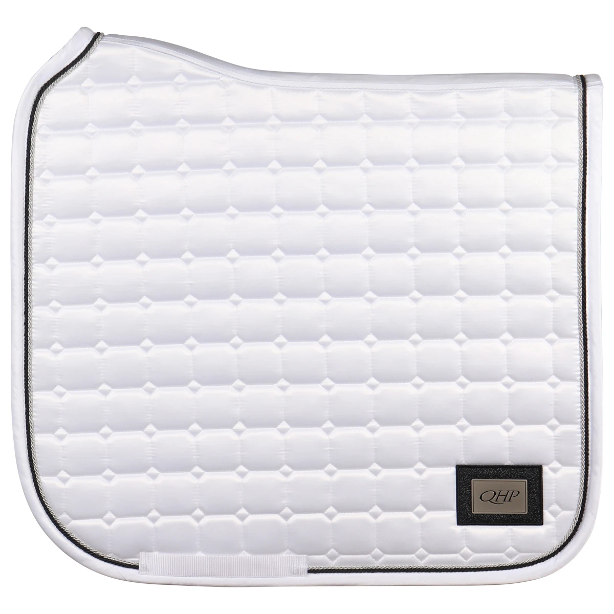 Zadeldek QHP Glitz Wit-zwart 1 Zadeldek QHP Glitz Wit-zwart
