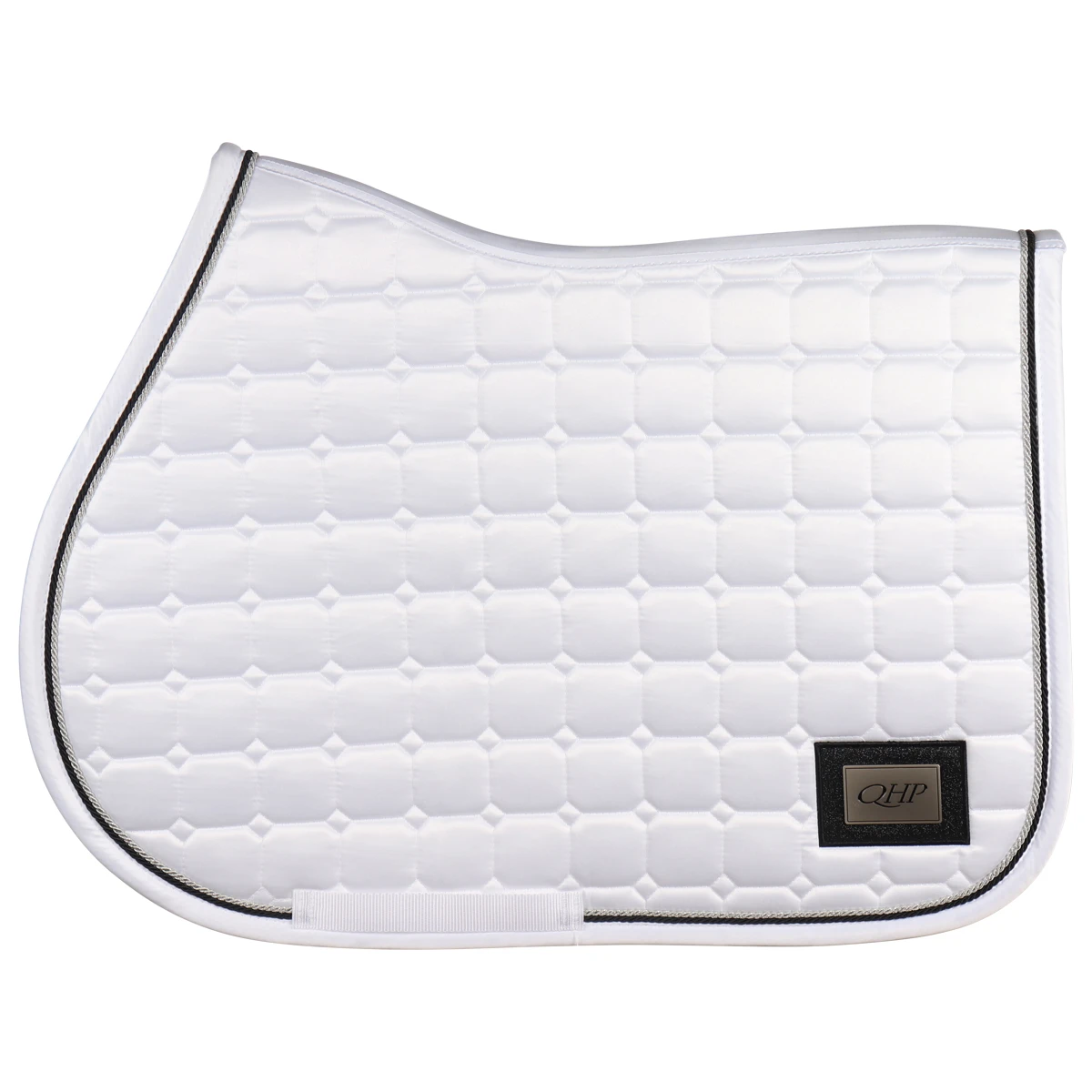 Zadeldek QHP Glitz Wit-zwart 3 Zadeldek QHP Glitz Wit-zwart - Afbeelding 3