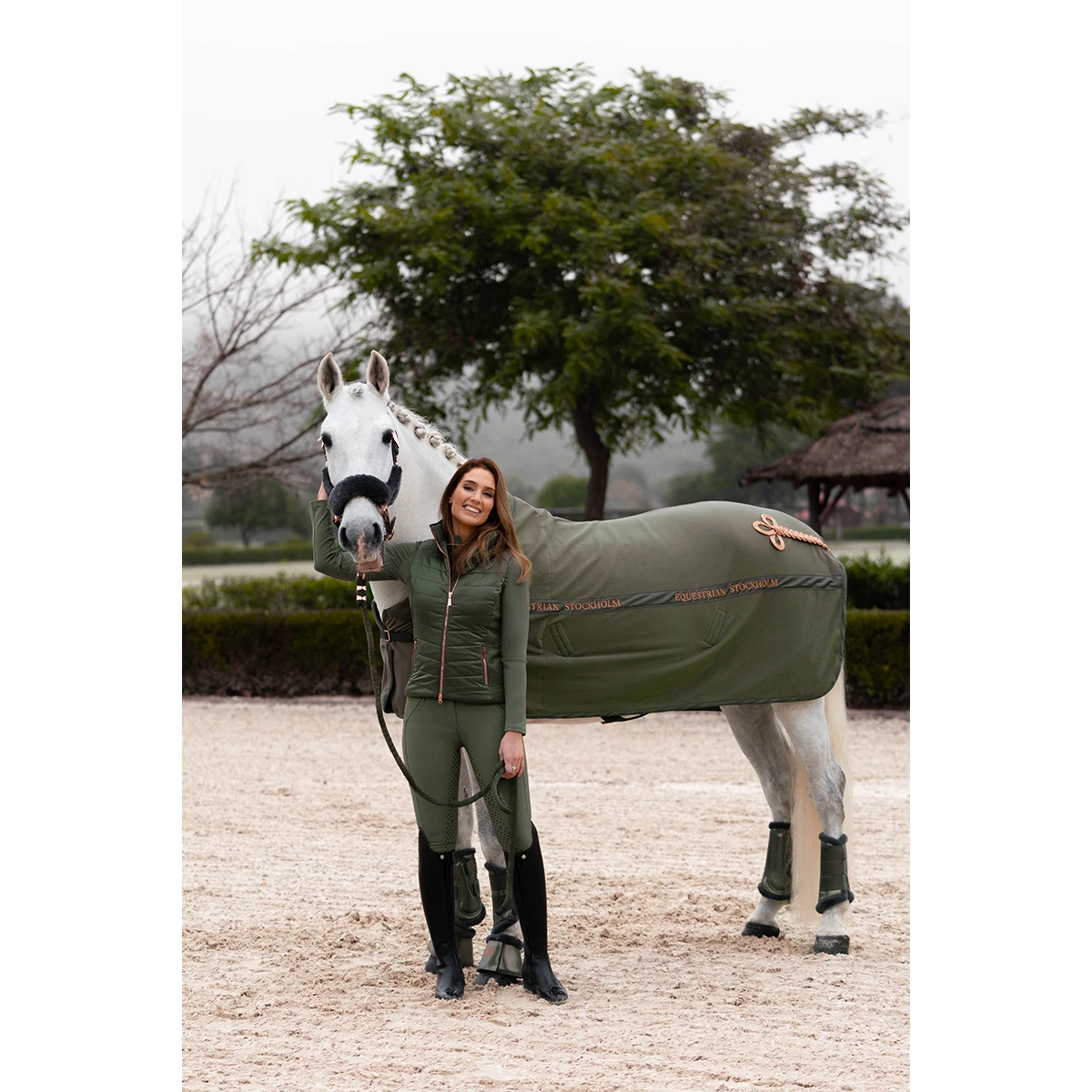 Zweetdeken Equestrian Stockholm Evening Haze Lichtgroen 5 Zweetdeken Equestrian Stockholm Evening Haze Lichtgroen - Afbeelding 5